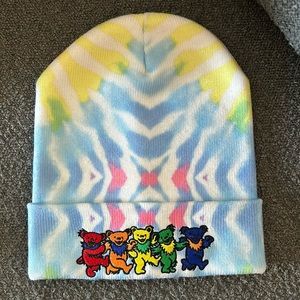 Grateful Dead Dancing Bears Tie Dye Beanie